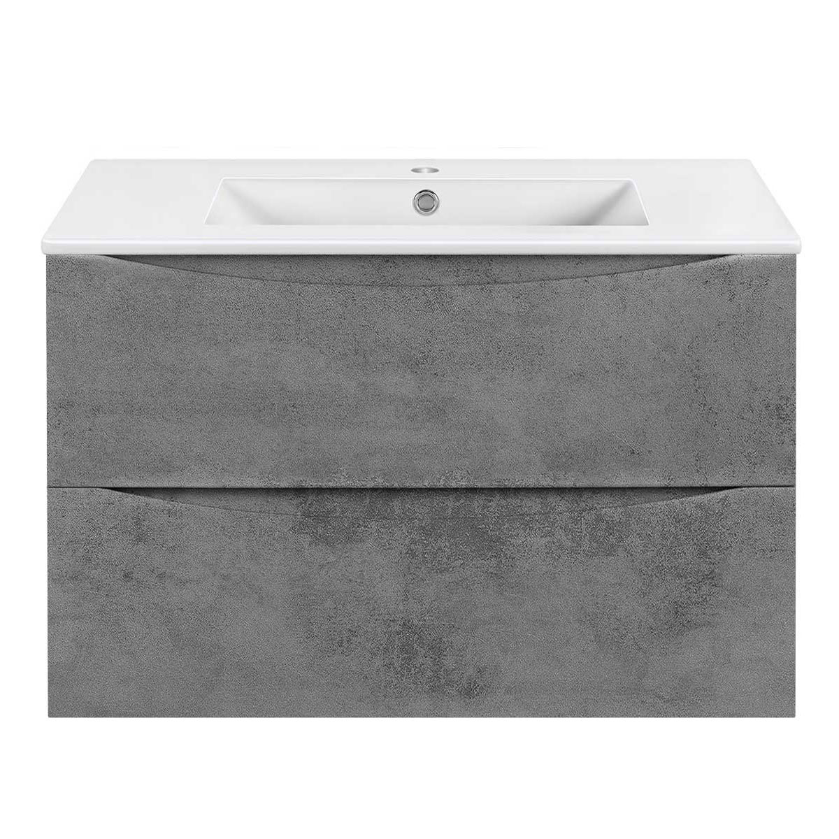 тумба подвесная vincea mia slim 800 beton vmc-2mc800s1bt бетон