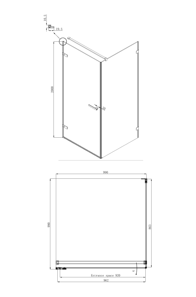 Душевой уголок Gutewetter Practic Square GK-422 70x70 (матовый хром/полистирол lines) фото 3 душевой уголок gutewetter practic square gk-422 70x70 (матовый хром/полистирол lines) фото 3