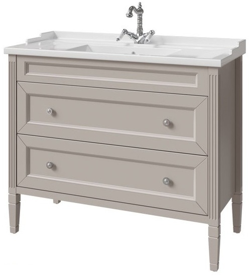 тумба напольная caprigo albion concept 100 34014-sf022 серый глянец