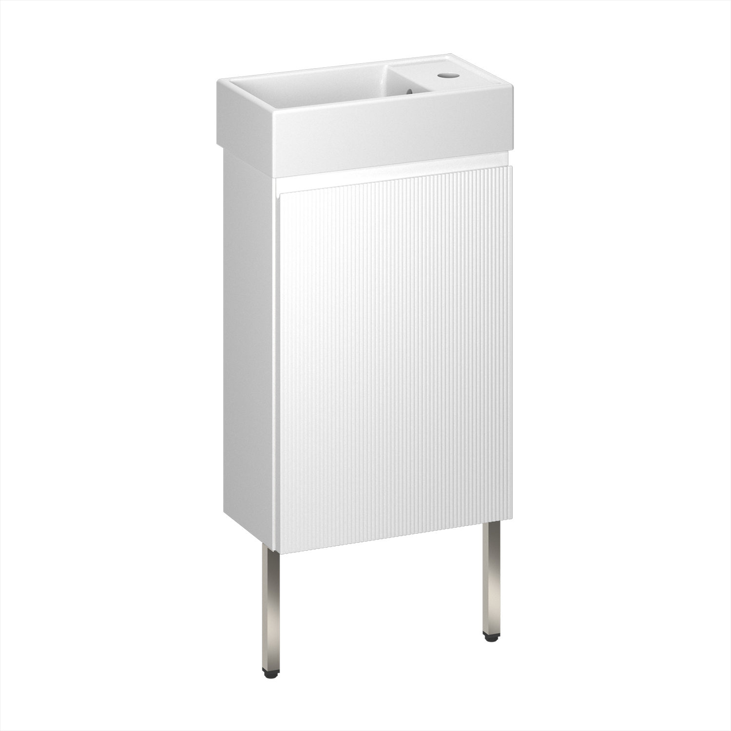 тумба с умывальником напольная wellsee wc area 40x22 белый матовый
