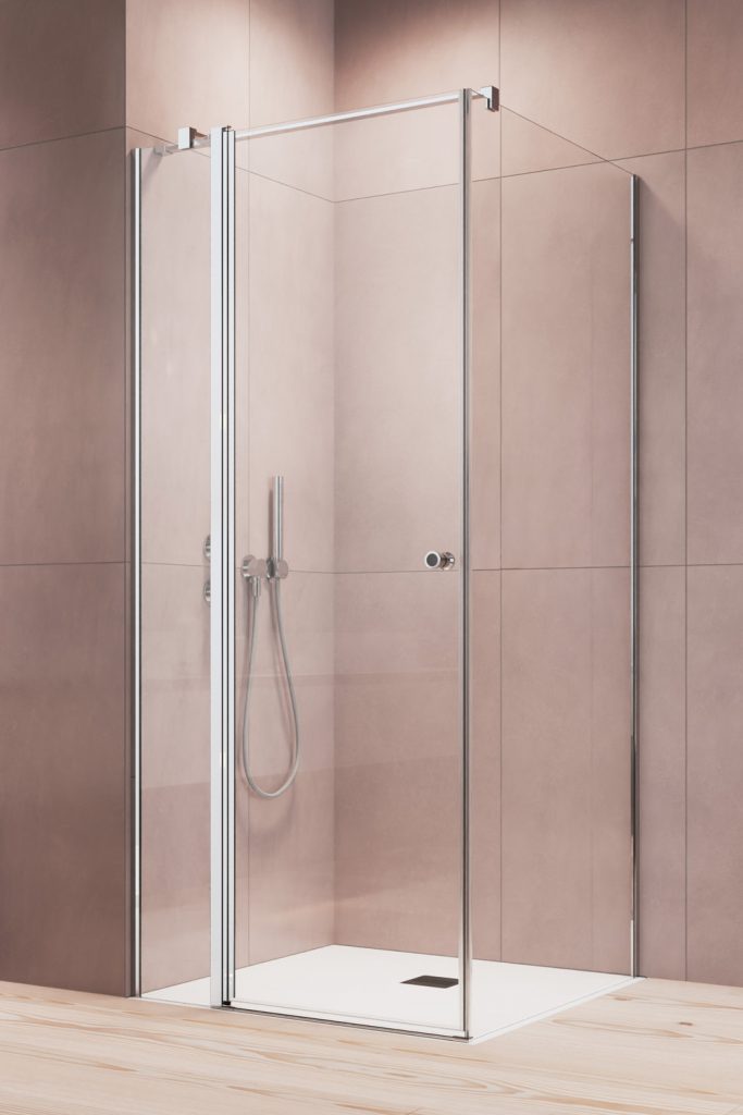 душевой уголок radaway eos ii kdj 80х100 прозрачное/хром