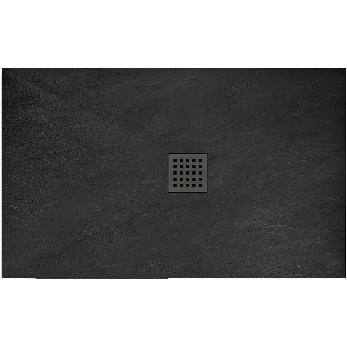 душевой поддон rea black rock 80x100 черный
