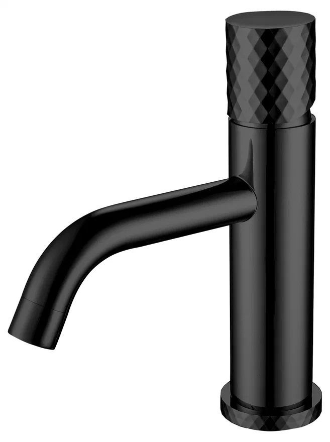 смеситель для умывальника boheme stick diamond 121-bb black