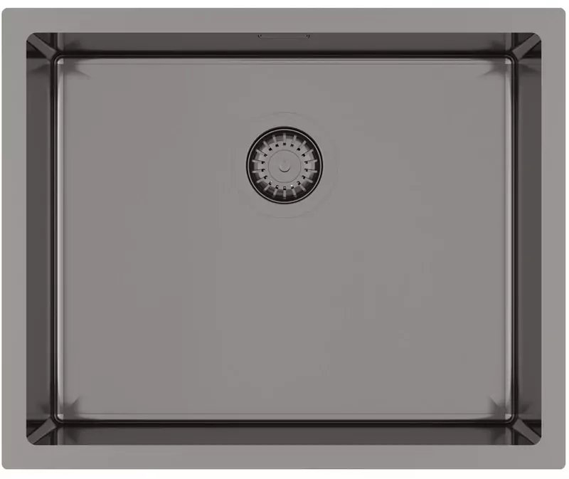 кухонная мойка aquasanita steel der 100 l-t 55x45 graphite