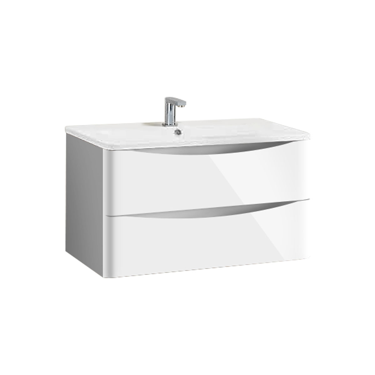 тумба под умывальник подвесная vincea roberta ra800 l.white