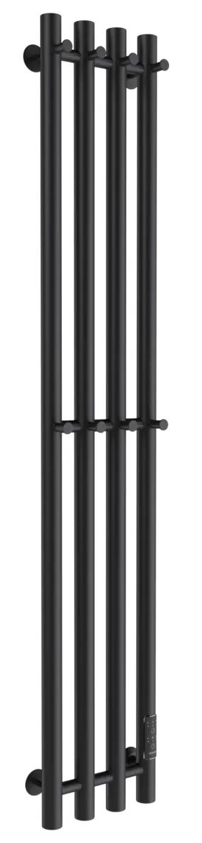 полотенцесушитель электрический маргроид ferrum inaro 4 снш 100x6x18 (8 крючков) черный матовый