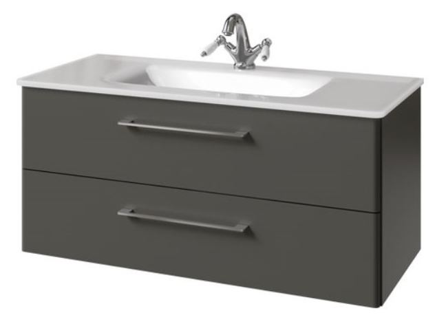 тумба подвесная caprigo accord 100 2221-sf019 графит