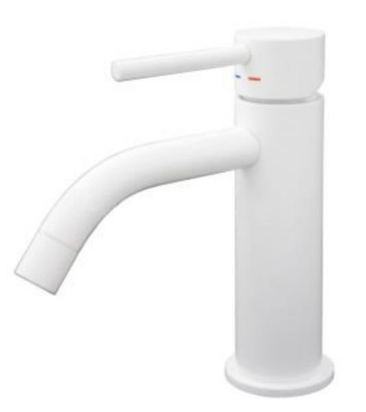 смеситель для умывальника paffoni light lig071bo (белый матовый)