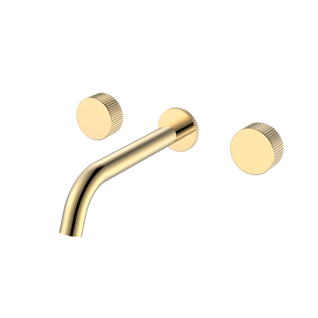 смеситель скрытого монтажа для умывальника boheme stick linea 152-2-g.3 золото