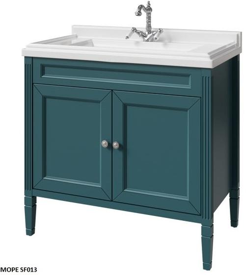 тумба напольная caprigo albion concept 90 34013uv-sf013 синий глянец
