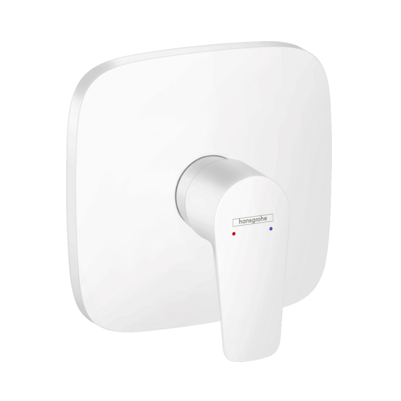 смеситель скрытого монтажа для душа hansgrohe talis e 71765700 белый матовый