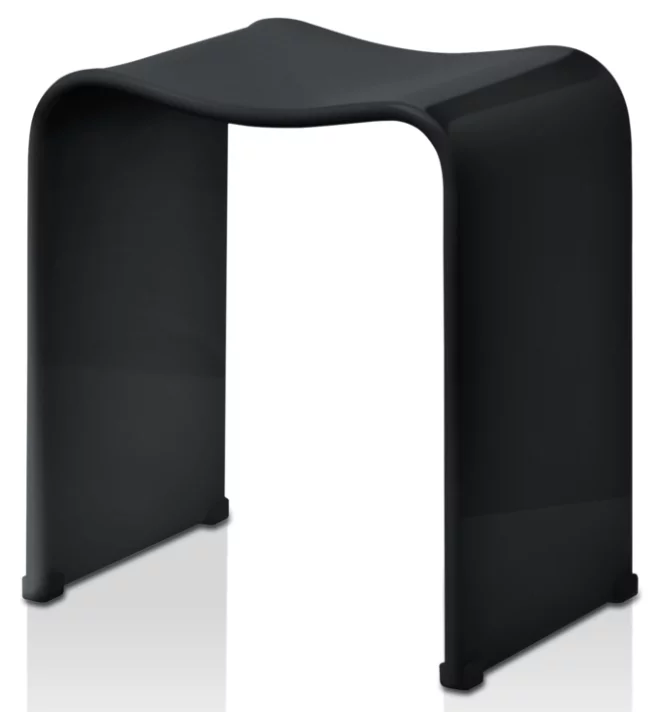 стульчик для ванной комнаты decor walther dw 80 506860 черный глянец
