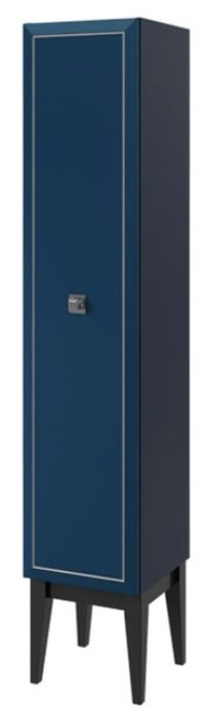 шкаф-пенал напольный caprigo metropol 13750.30r-061.crm.00.20/020.05 синий глянец