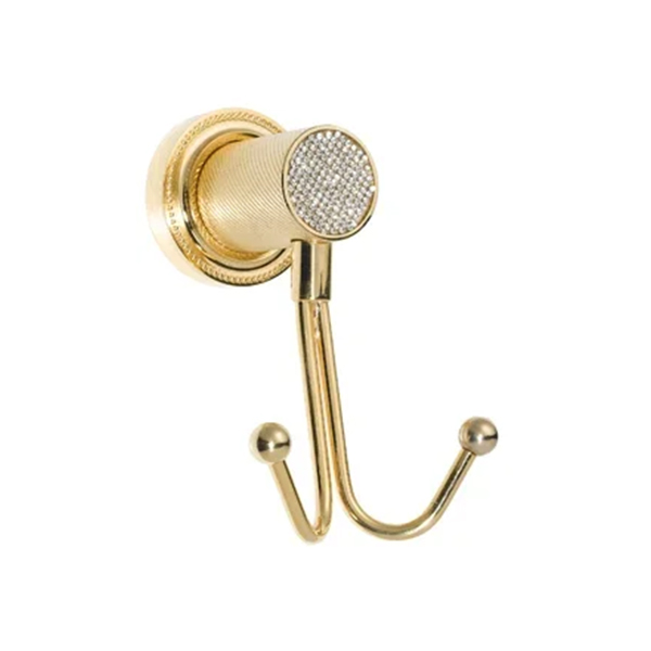 крючок двойной boheme royale cristal 10926-g золото