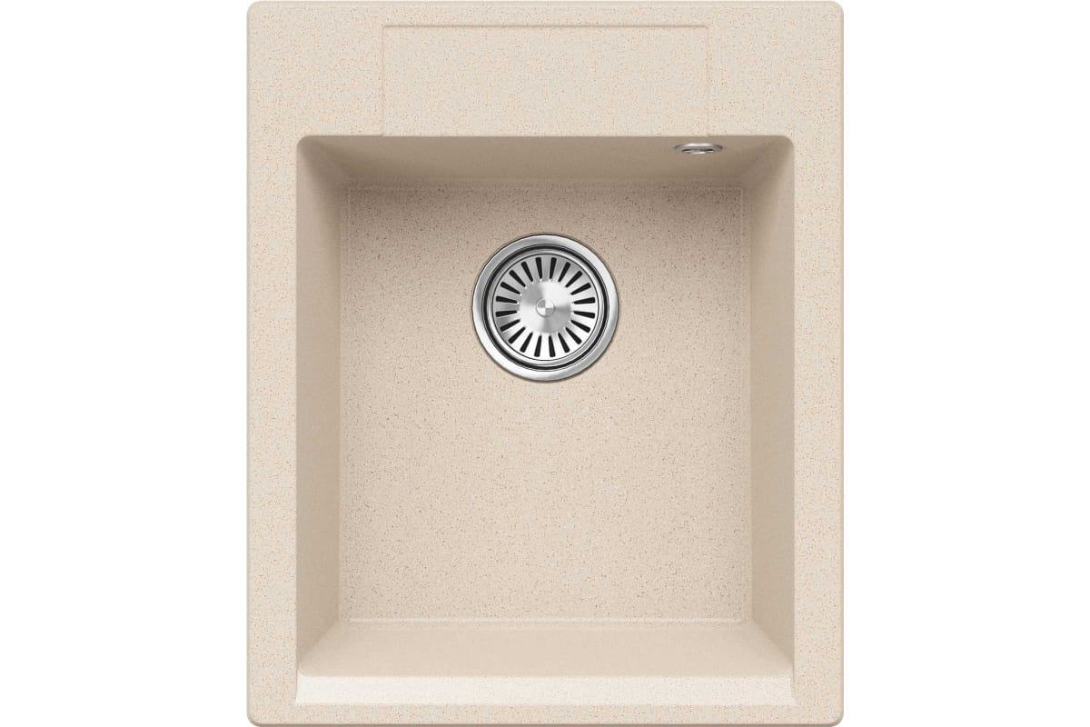 кухонная мойка polygran argo 420 №327 42x51 кремовый
