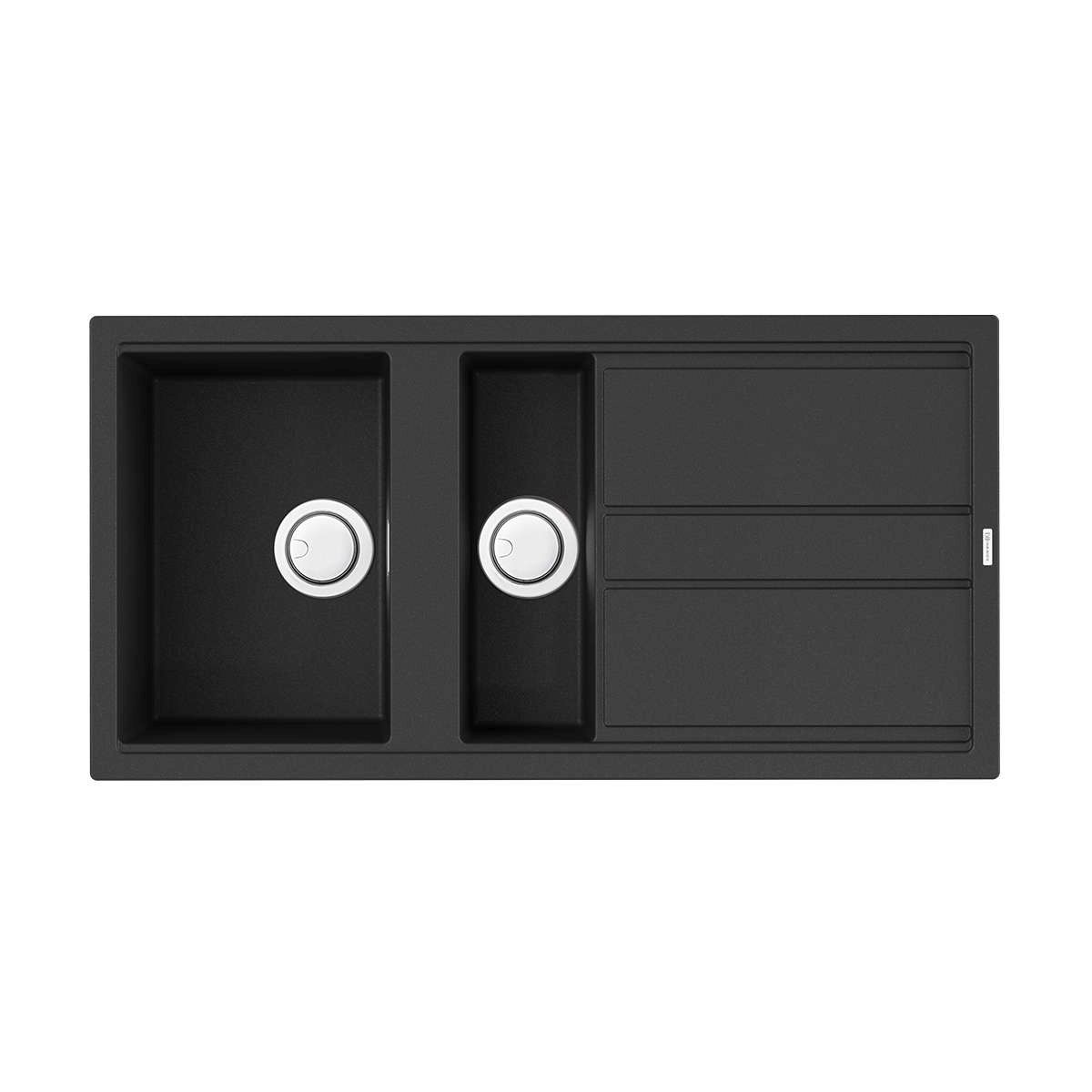 кухонная мойка omoikiri kitagawa 100-2-gb 4993805 100x51 графит