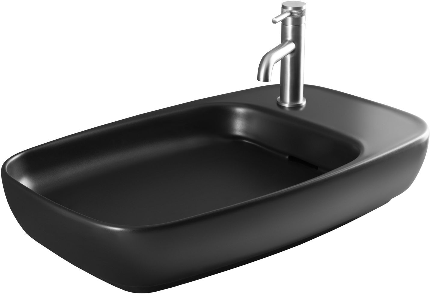 умывальник накладной allen brau liberty 4.32012.31 черный матовый