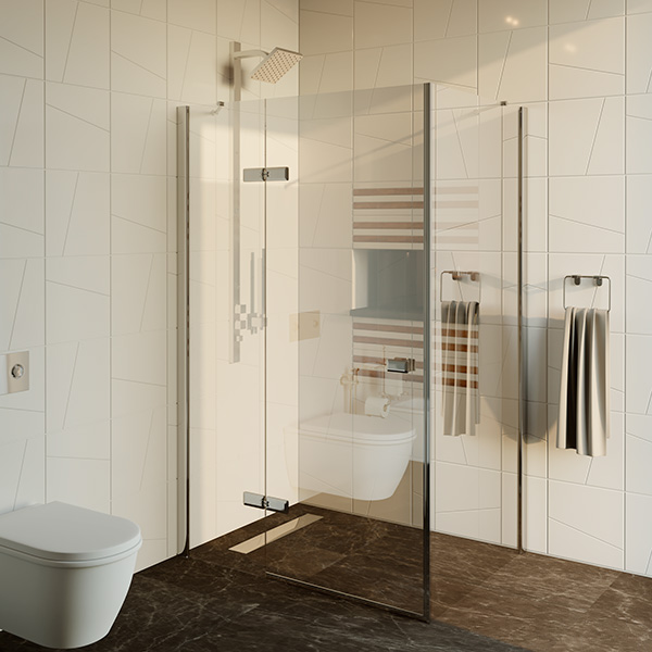 душевой уголок gutewetter trend rectan gk-863p 90x80 (золото металлик/стекло бесцветное two)