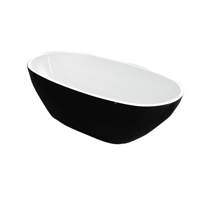 ванна акриловая esbano sophia (black) 170x85 отдельностоящая, черная