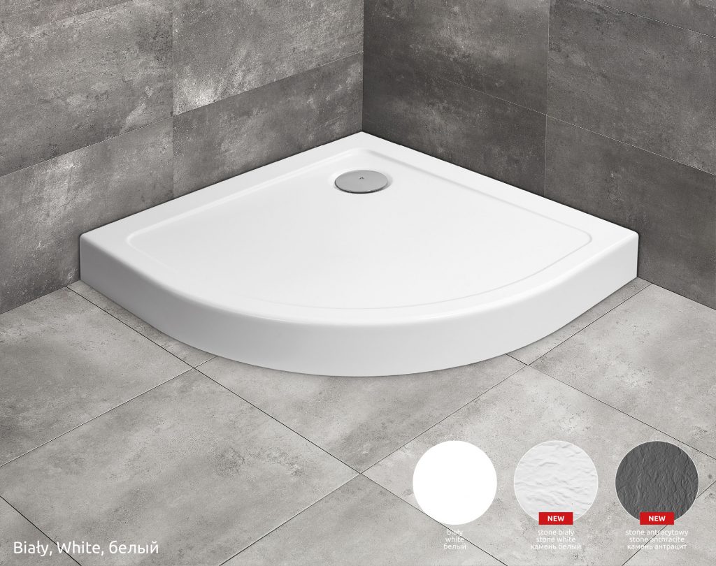 душевой поддон radaway doros a compact 80x80 stone white