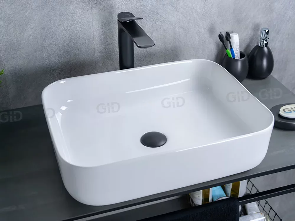 умывальник накладной gid d1304 50x39 белый