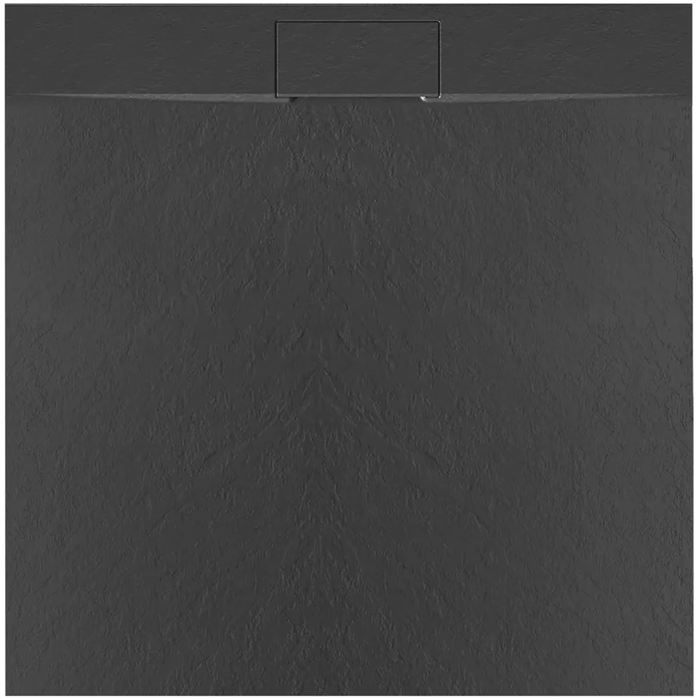душевой поддон rea bazalt black 90x90 черный матовый