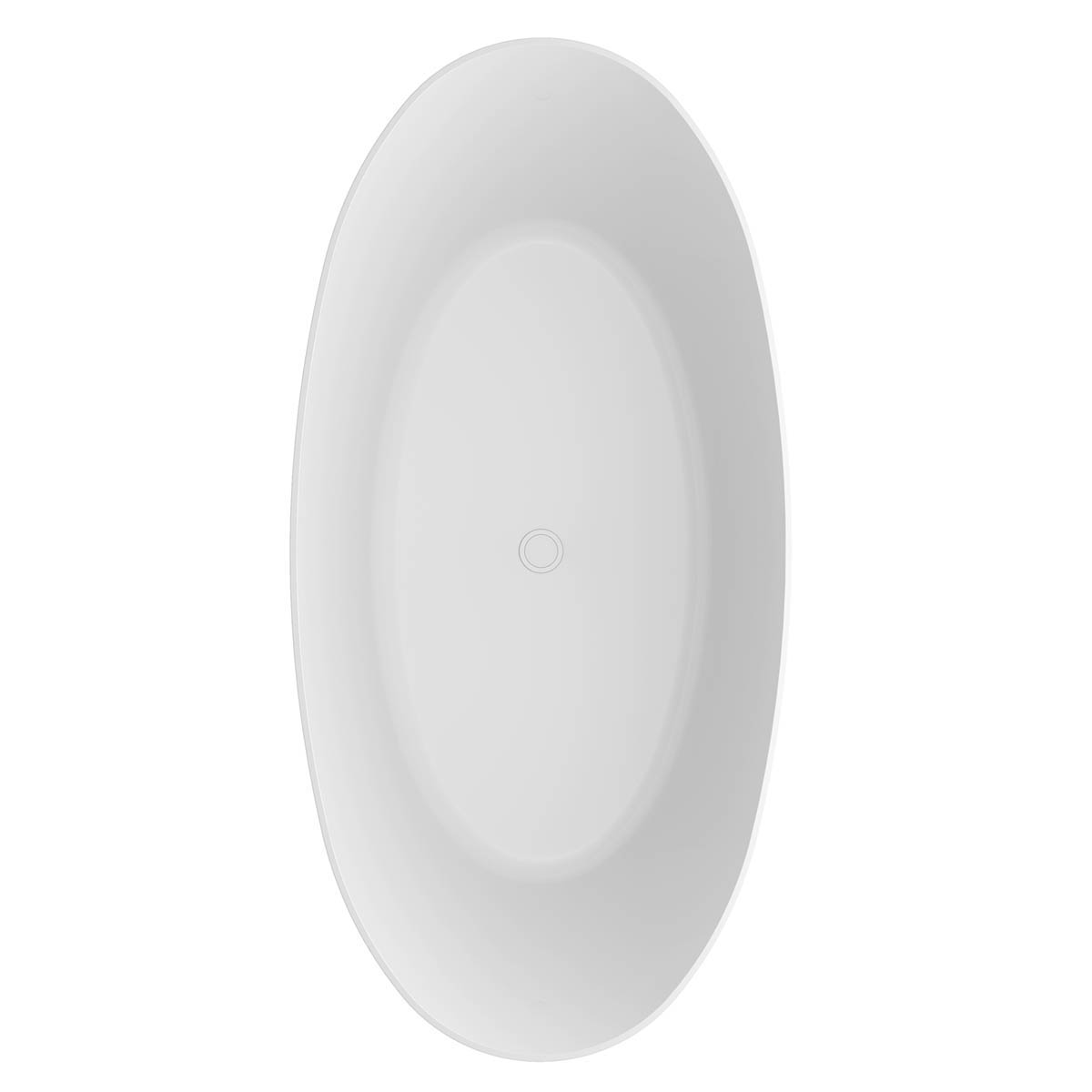 ванна из искусственного камня белюкс дубай вд - 1600 160x80 белый матовый, solid surface