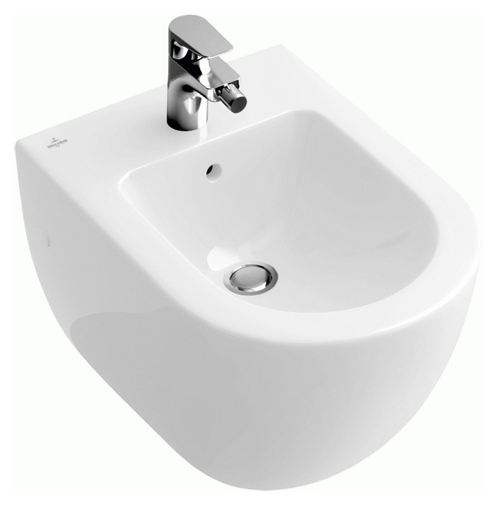 биде подвесное villeroy&boch subway 2.0 540000r1 37x56,5 альпийский белый