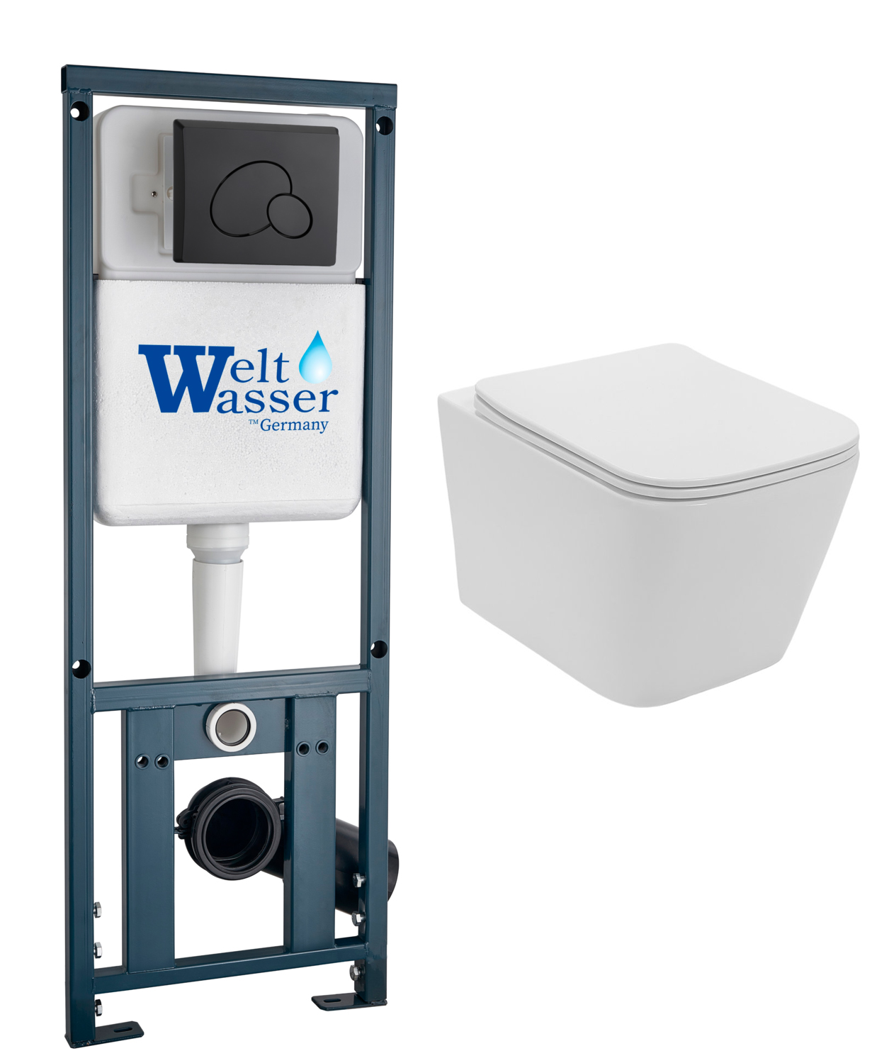 комплект инсталляции welt-wasser marberg 410 rd bl с унитазом lekvo t-202