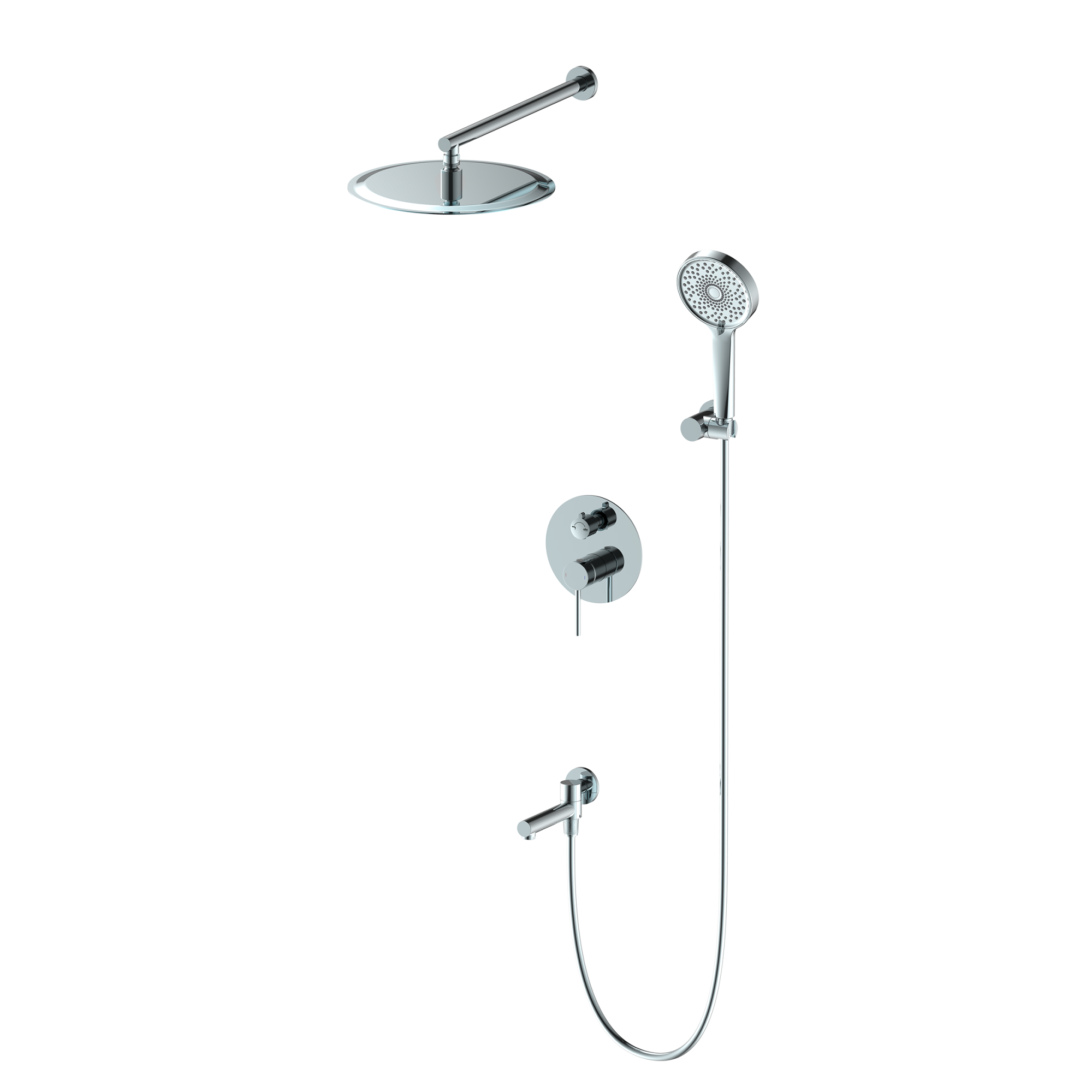 душевая система скрытого монтажа oliveeka ol-939017-cr хром