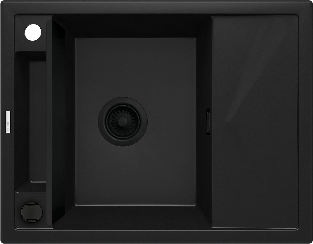 кухонная мойка deante magnetic zrm_n11a 64x50 черная