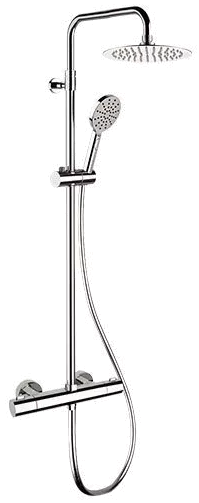 душевая стойка remer elegance eq32a8mpufm30 с термостатом, хром