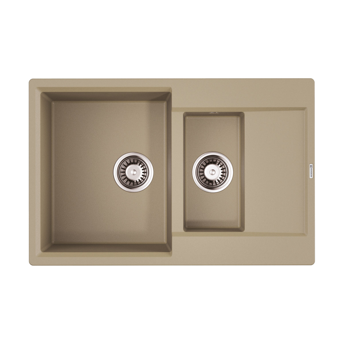 кухонная мойка omoikiri daisen 78-2t ch 4993531 78x51 шампань