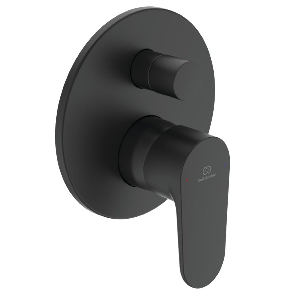 смеситель для ванны и душа ideal standard cerafine o black a7193xg с внутренней частью черный