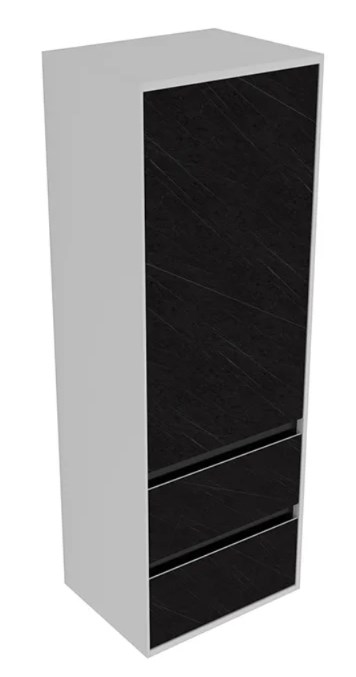 пенал подвесной kolpa-san pandora p1301 45 black stone, черный камень