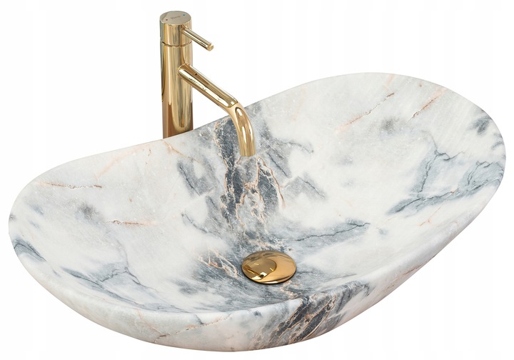 умывальник rea royal granit matt 60 60,5x36 серый