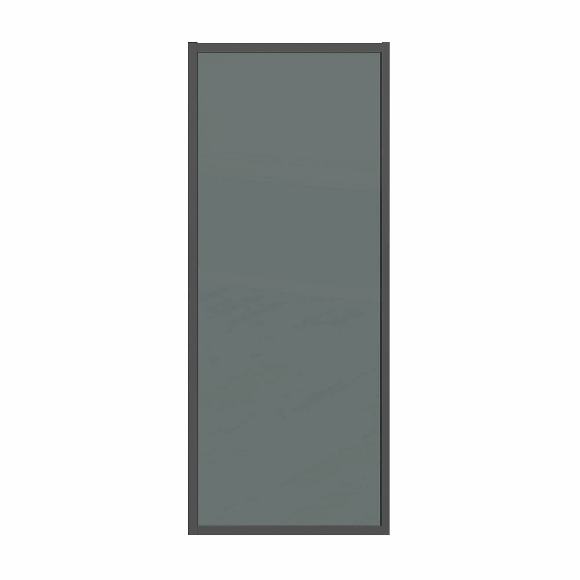 боковая стенка grossman style 90x195 стекло тонированное / профиль черный матовый