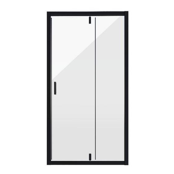 душевая дверь niagara nova ng-83-8ab 80x195 стекла прозрачные, профиль черный