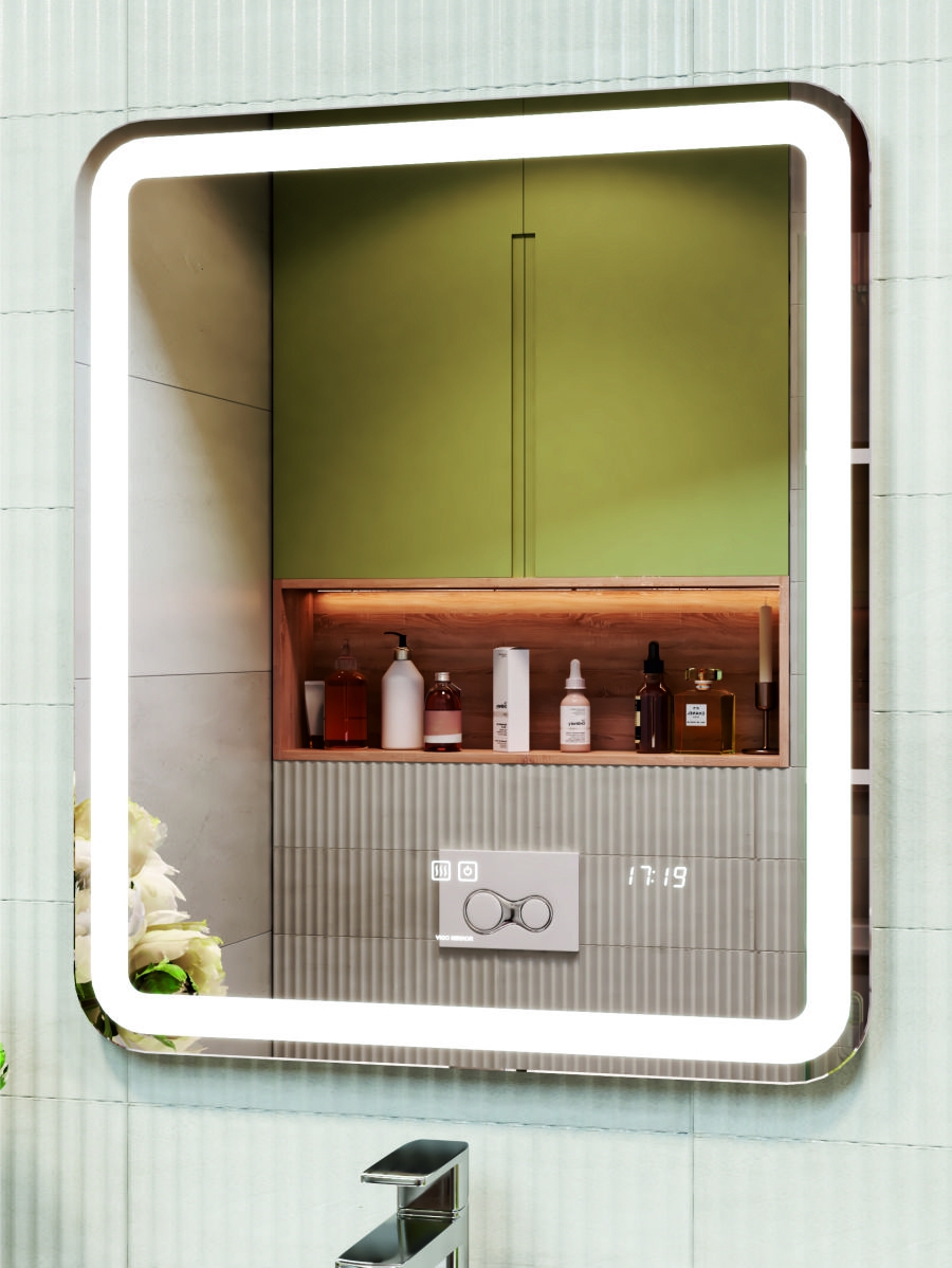 зеркало vigo grani luxe 600 60x70 с подсветкой