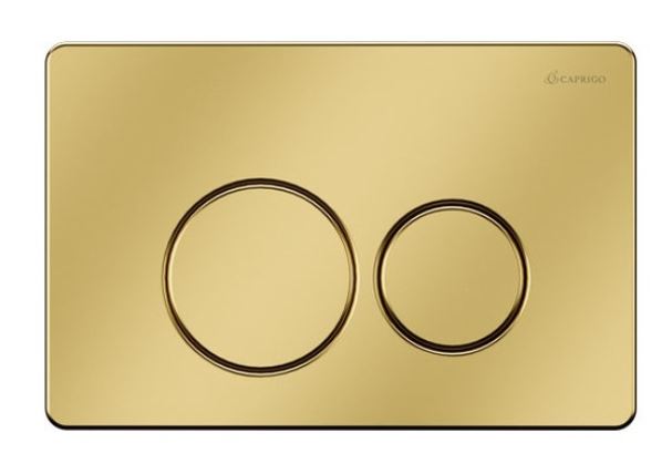 клавиша смыва caprigo dew steel ds001-oro матовое золото