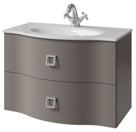 тумба подвесная caprigo nokturn 80 1318-sf025 серый глянец