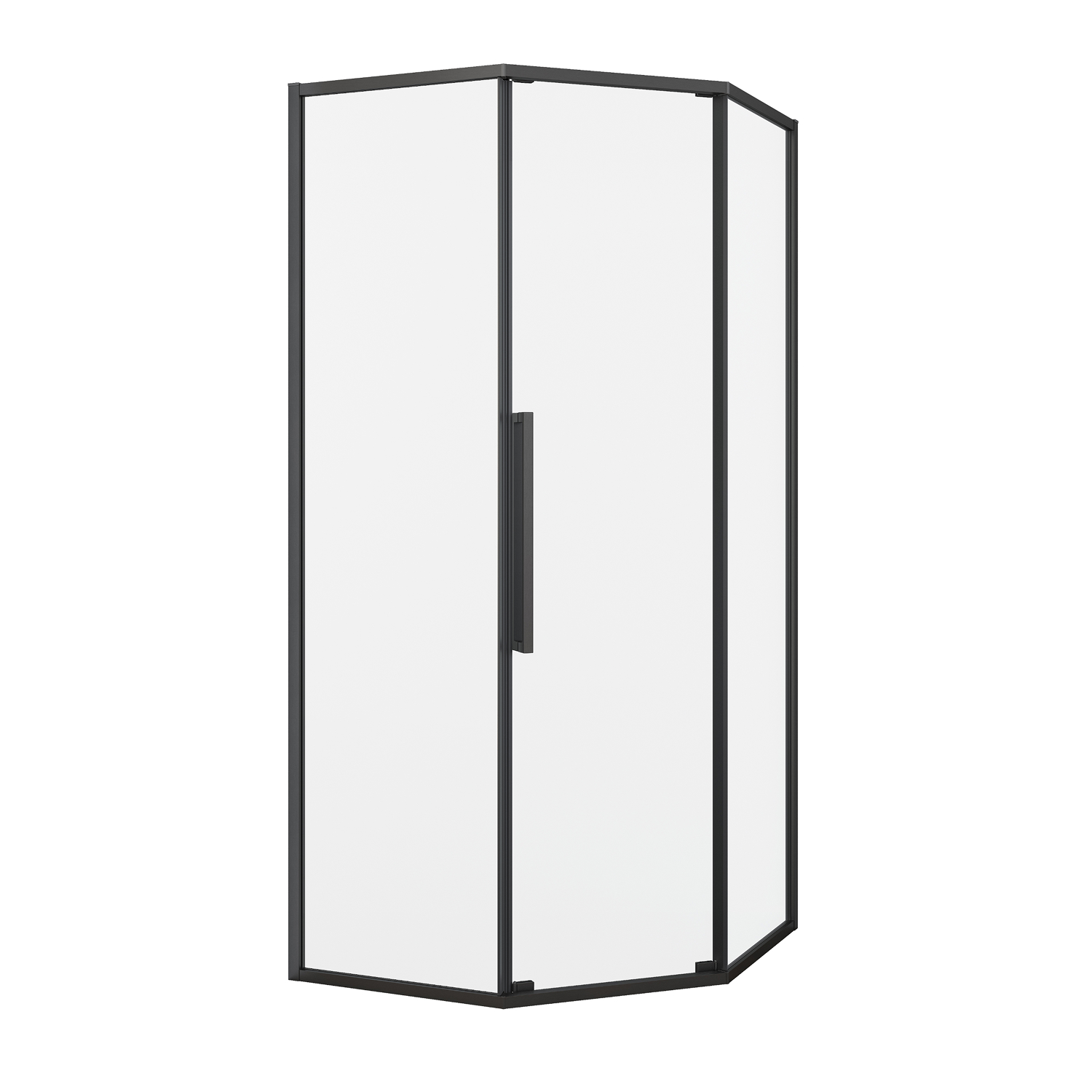 душевой уголок black&white stellar wind s1150-9090gm brushed gunmetal стекло прозрачное, профиль оружейная сталь