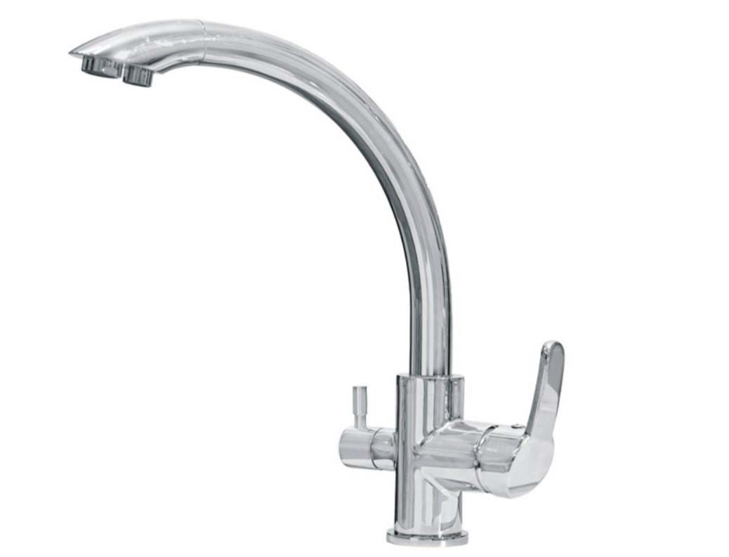 смеситель для кухни ahti kemi km803015 со встроенным изливом для фильтрованной воды