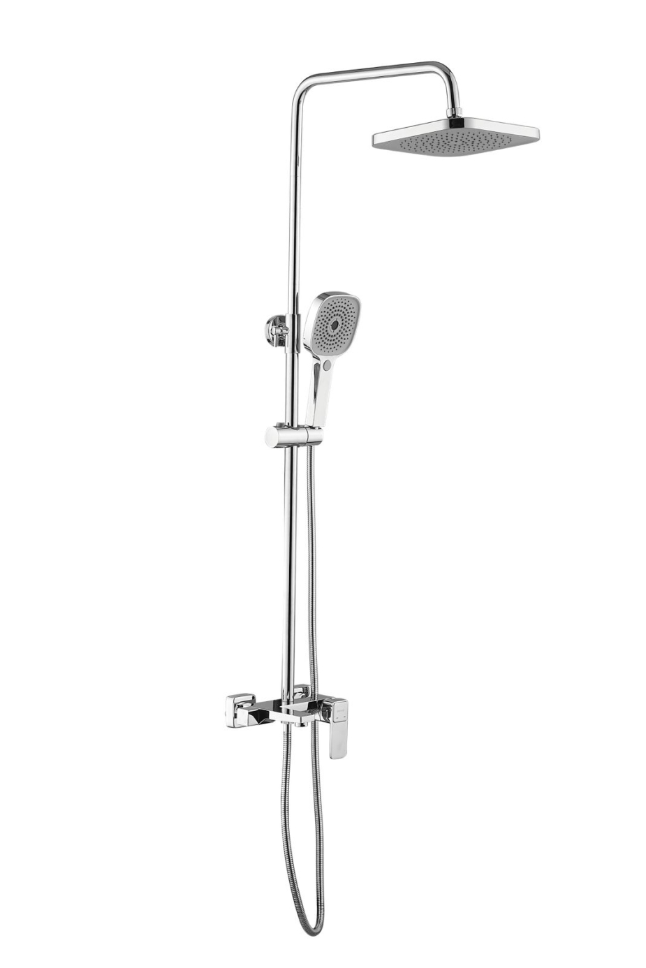 душевая стойка shevanik s9736 хром