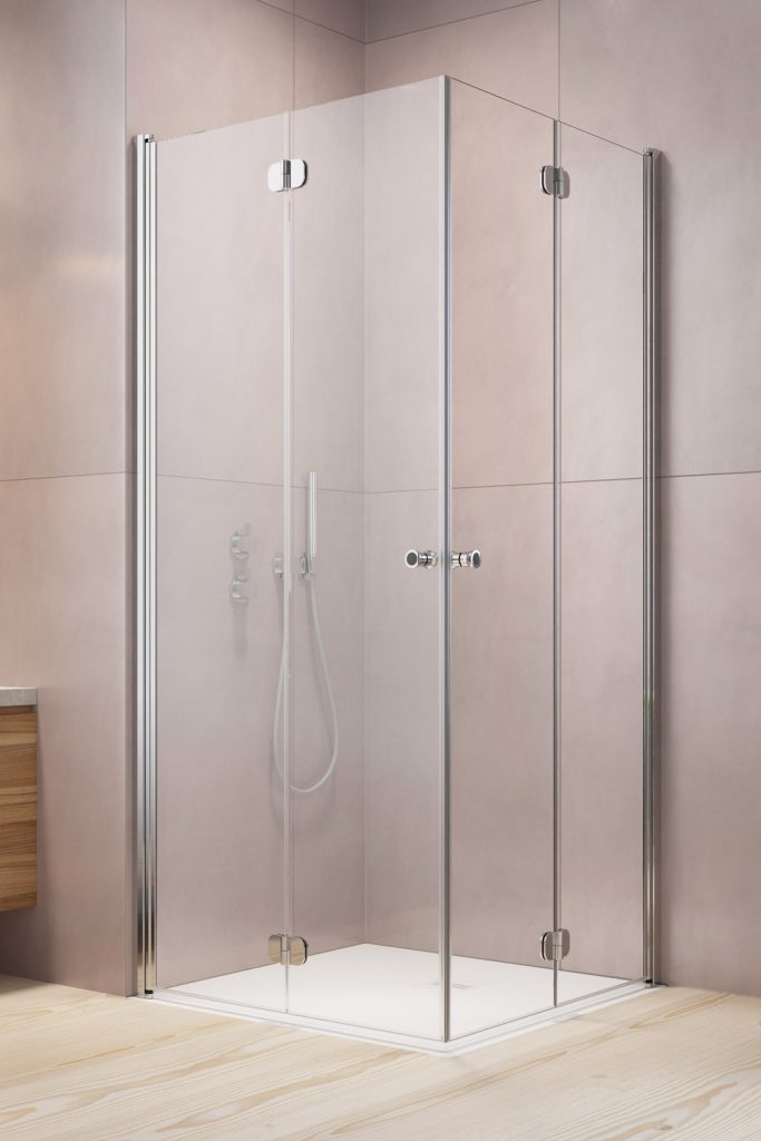 душевой уголок radaway eos kdd b 100x90 прозрачное/хром