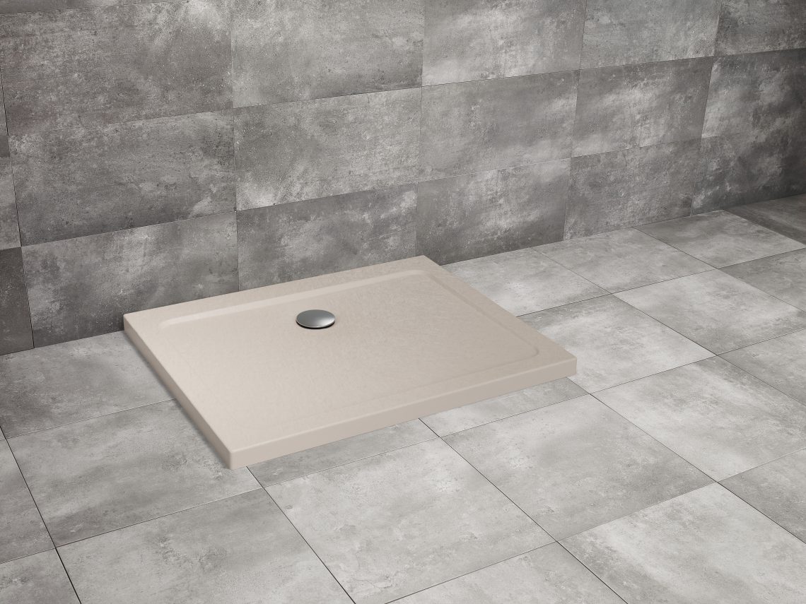 душевой поддон radaway doros d stone cashmere 100x90 кашемир