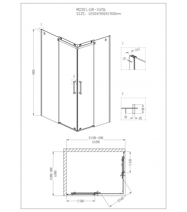 Душевой уголок Wasserkraft Aller Black Matt 10H07LB 120x90 фото 19 душевой уголок wasserkraft aller black matt 10h07lb 120x90 фото 19