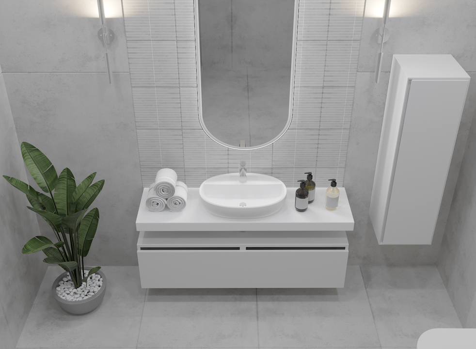 тумба armadi art vallessi uno-s 140 см 897-140-w белый