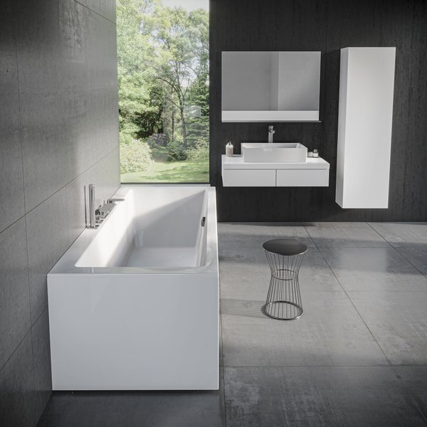 боковая панель для ванны ravak city 80 l белая