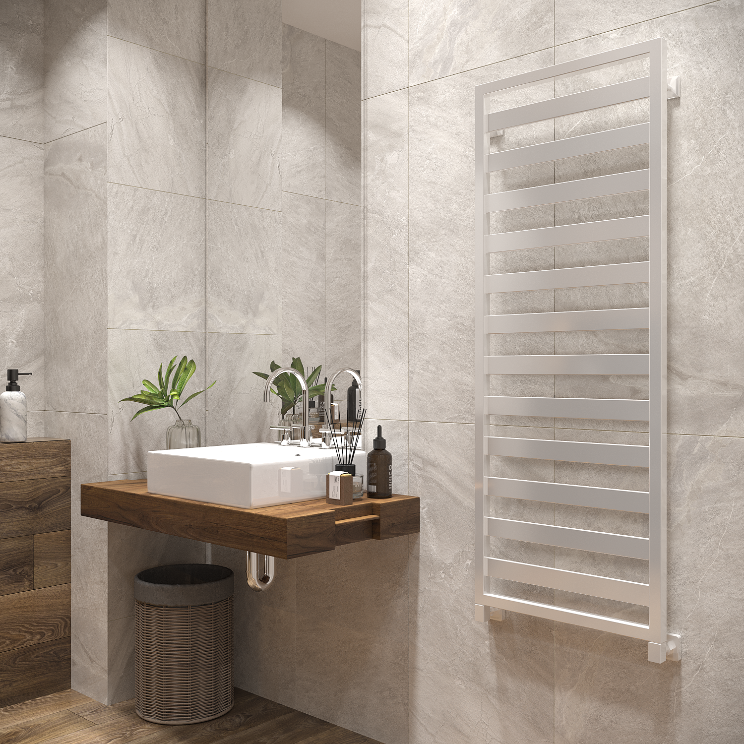 полотенцесушитель водяной stinox tempra 50x140 белый глянец